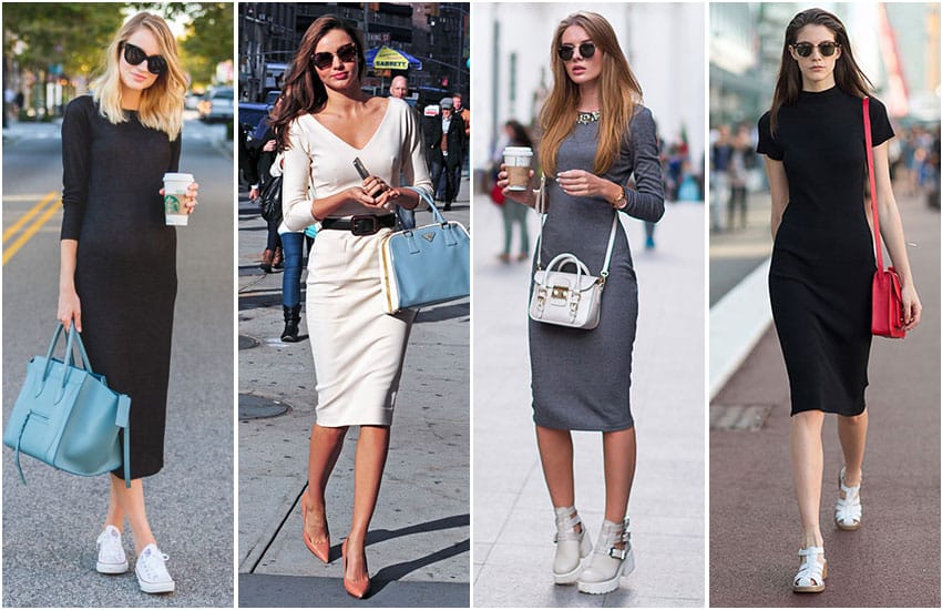 Платье Футляр С Кроссовками фото 6