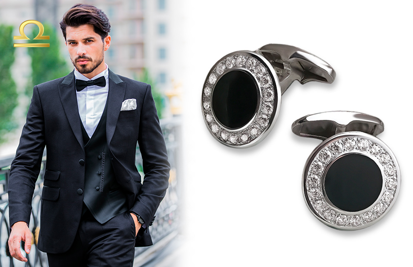 Весы, запонки, 23 февраля, подарки, знаки зодиака, советы, 585 золотой