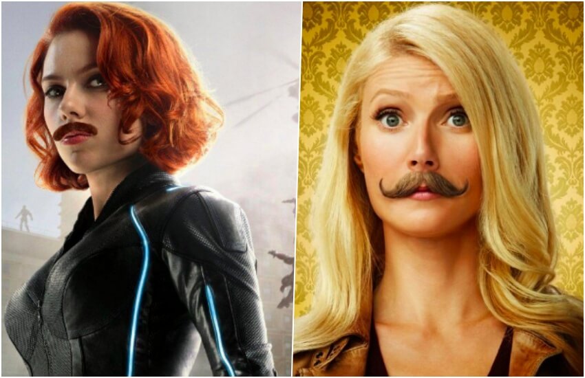 усы гвинет пэлтроу скарлетт йоханссон