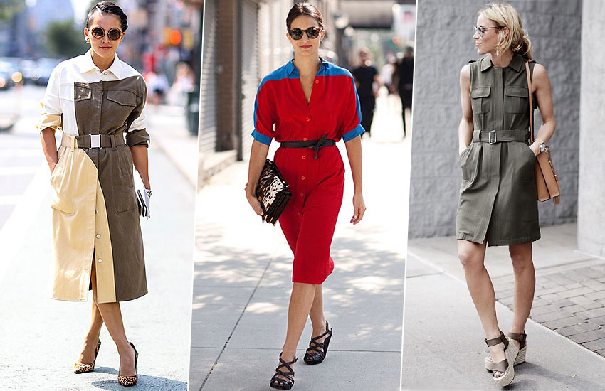 Что носить летом в офис: 4 стильных образа в платье-рубашке