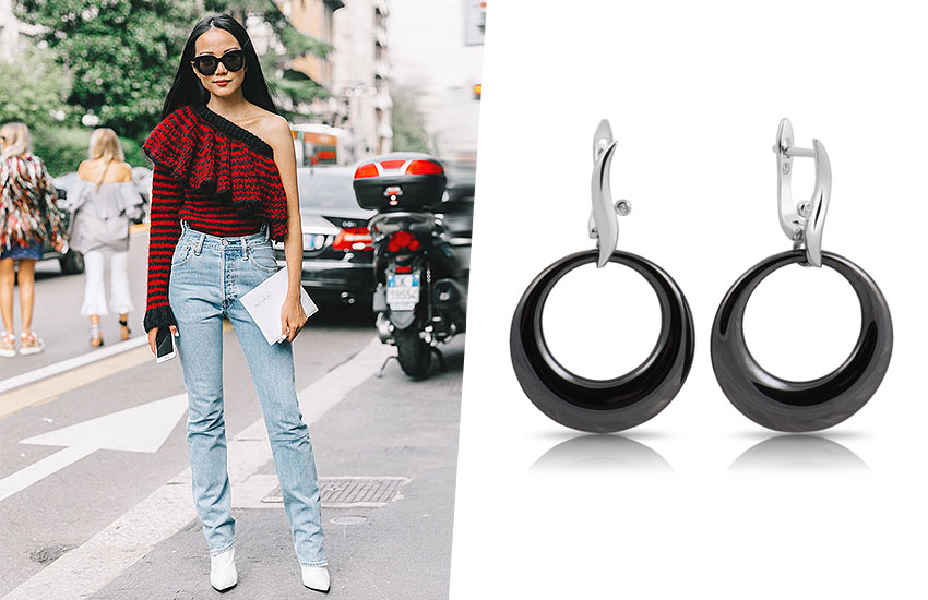 Джинсы тренды 2019 советы стилиста серьги керамика