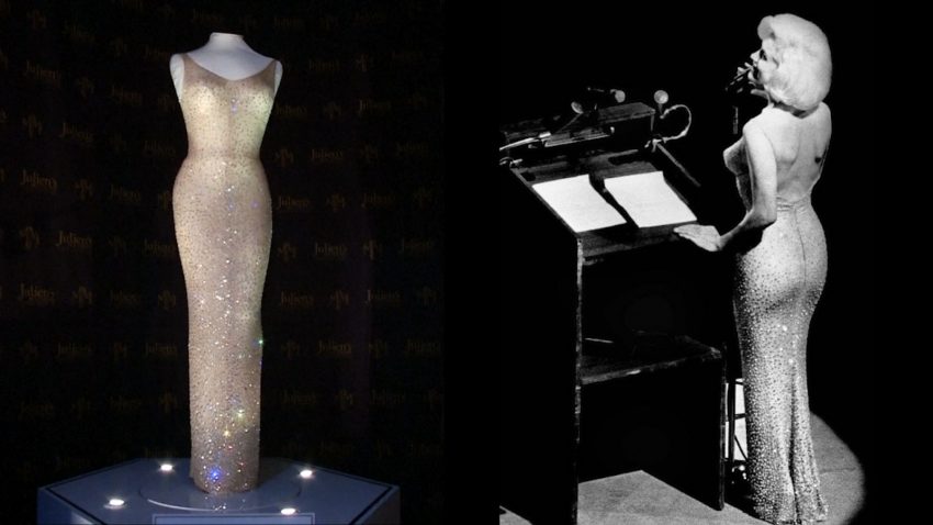 Мэрилин Монро кристаллы Swarovski Сваровски платье