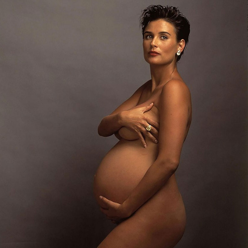 Деми Мур фотография Энни Лейбовиц