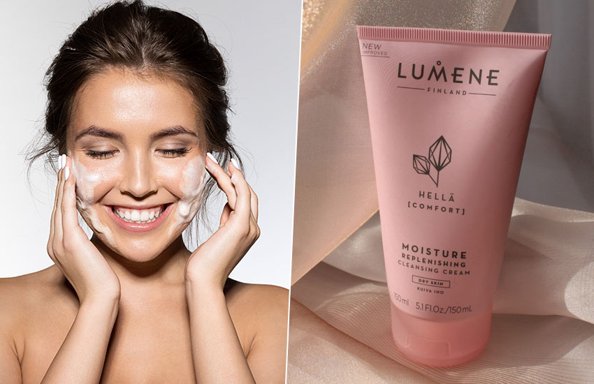 косметика девушка уход за кожей пенка для умывания