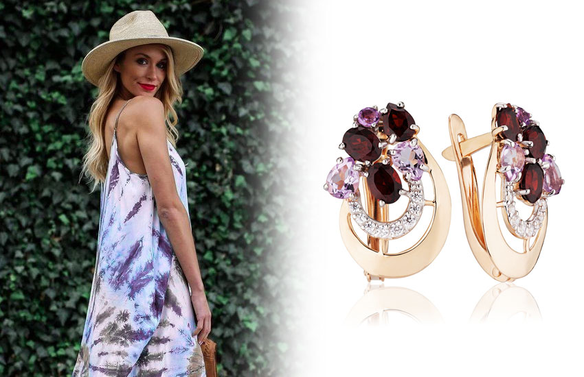 Гранат драгоценный камень украшения драгоценности мода тренды