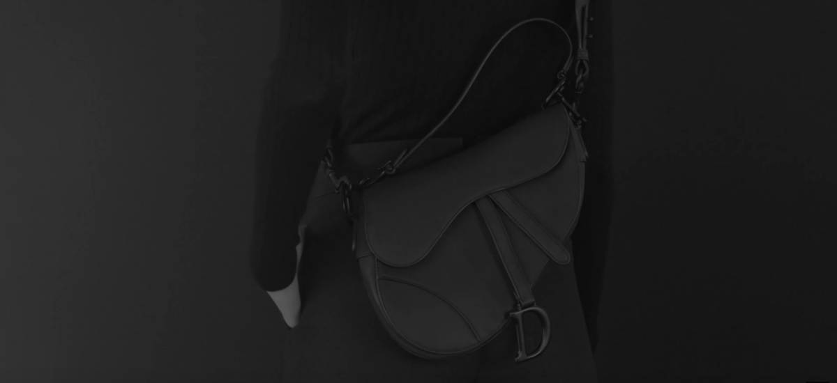 Классические сумки Dior перевыпущены в черном цвете