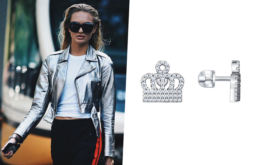 украшения с короной королевские драгоценности тренды мода 2019 серьги пусеты серебро украшения с короной королевские драгоценности тренды мода 2019 серьги пусеты серебро