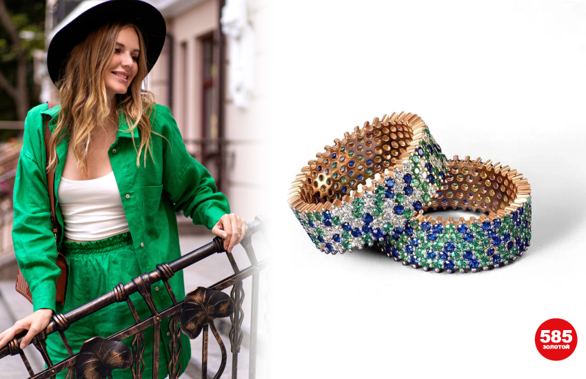 ювелирные тренды 2022, как сочетать украшения, как носить украшения, советы стилиста, украшения, 585 золотой