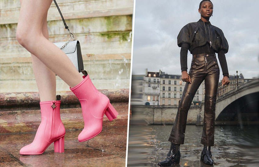 Новая коллекция резиновой обуви от Louis Vuitton