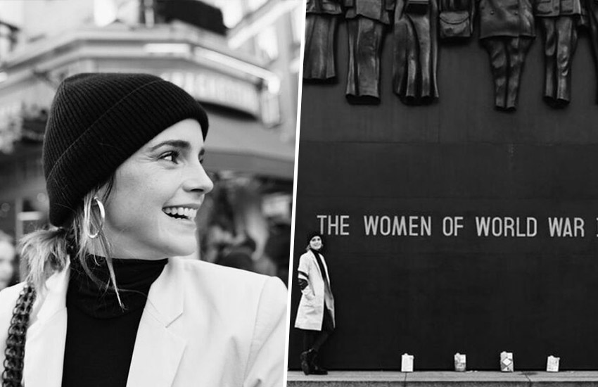 Книги она припрятала у монументов знаменитым женщинам.