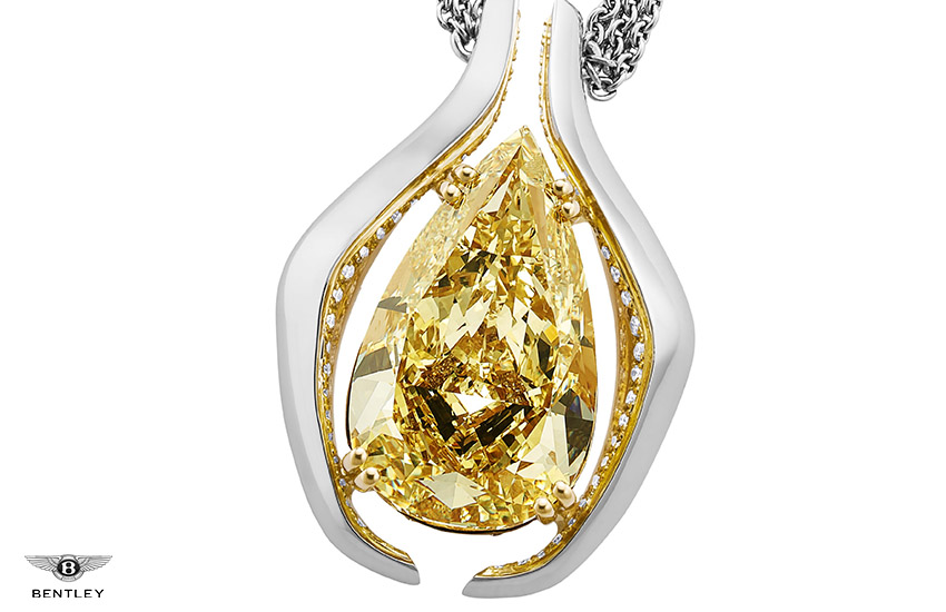 желтый бриллиант Bentley EXP 100 GT Крис Кук желтый бриллиант Bentley EXP 100 GT Крис Кук