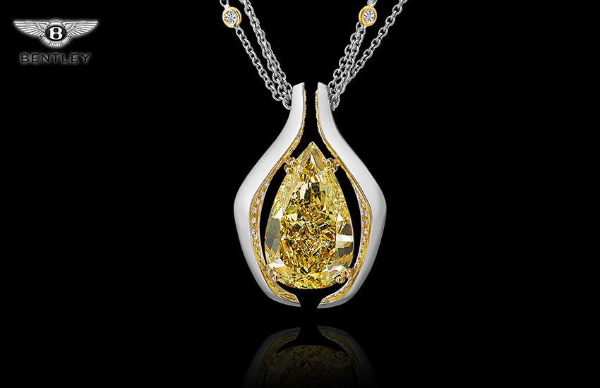 желтый бриллиант Bentley EXP 100 GT Крис Кук желтый бриллиант Bentley EXP 100 GT Крис Кук