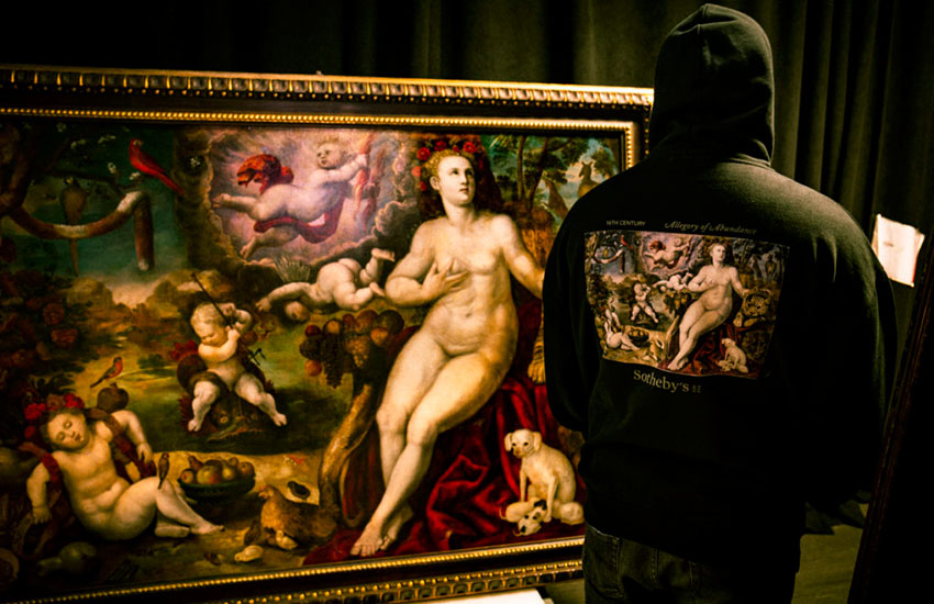 Christie’s бренд Highsnobiety на аукционе Sotheby’s Old Masters итальянские и голландские художники Дэвид Поллак коллекция уличная одежда с принтами картины художников фламандской и голландской школы Christie’s бренд Highsnobiety на аукционе Sotheby’s Old Masters итальянские и голландские художники Дэвид Поллак коллекция уличная одежда с принтами картины художников фламандской и голландской школы