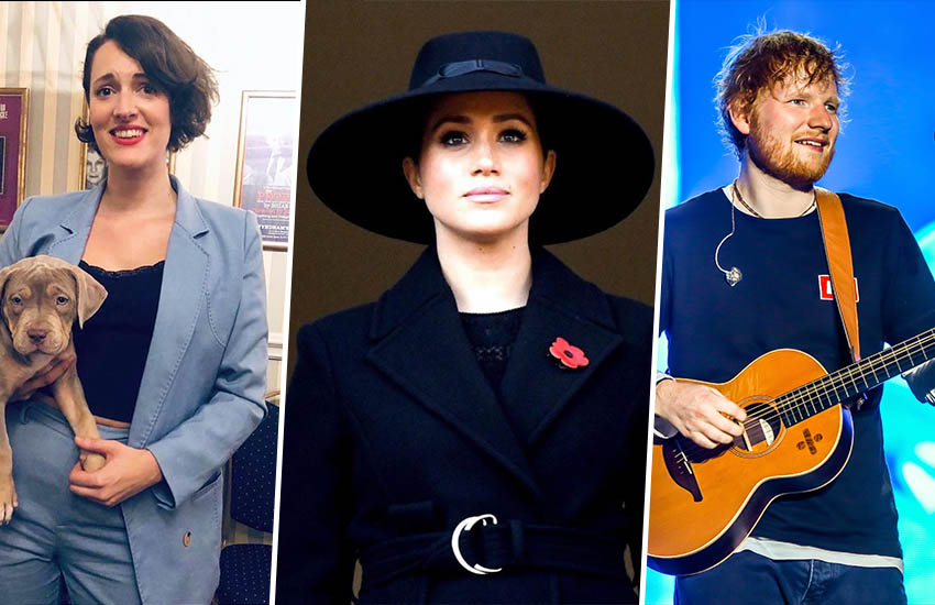 Эд Ширан, Фиби Уоллер-Бридж и Меган Маркл Эд Ширан, Фиби Уоллер-Бридж и Меган Маркл