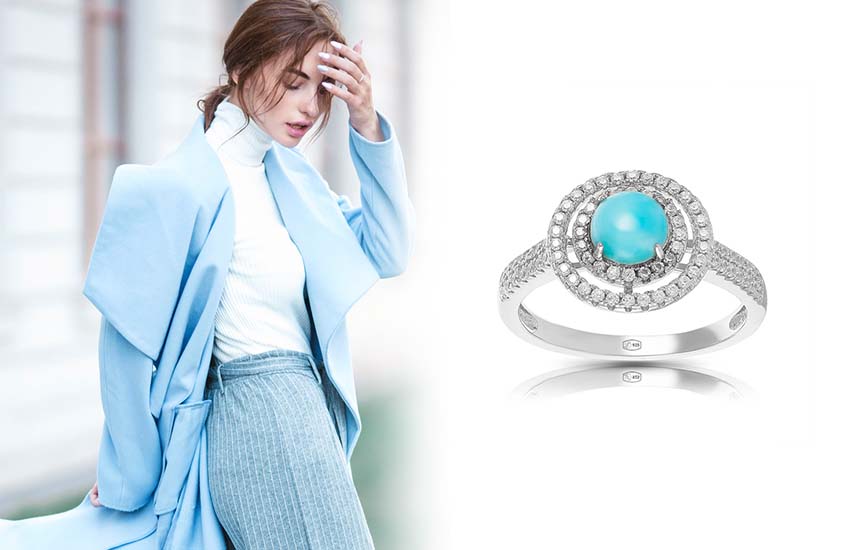 девушка стиль мода тренды бирюза ларимар свойства камня