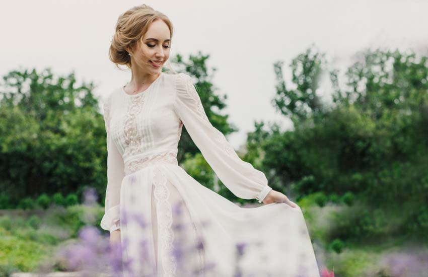 Актуальные модели свадебного платья в стиле прованс, существующие особенности