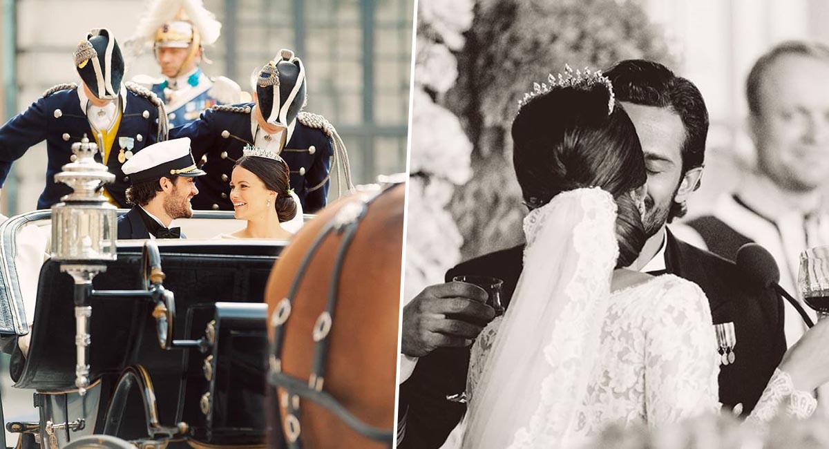 Принц и принцесса Швеции показали свадебные фото, которые прежде никто не видел