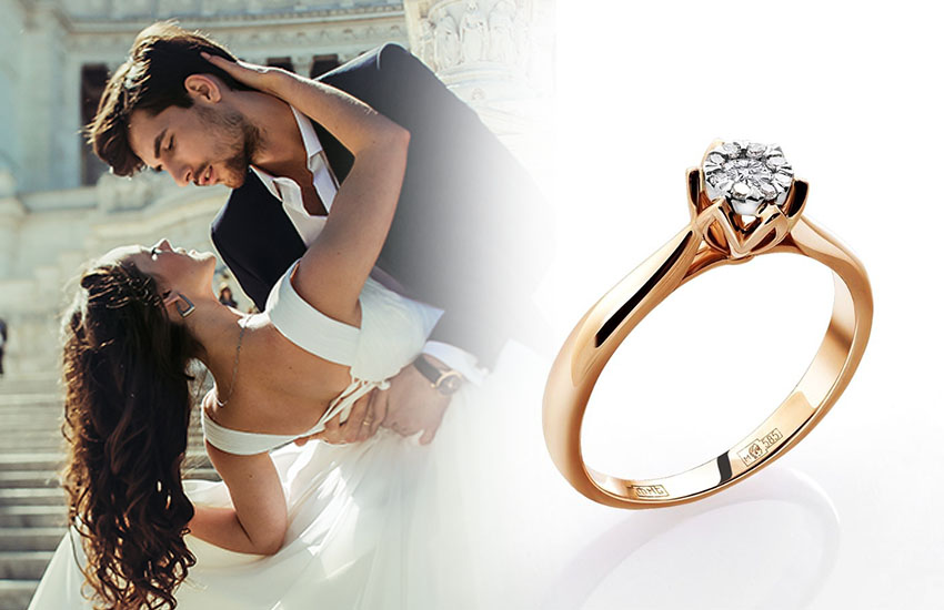 кольцо из золота с бриллиантами