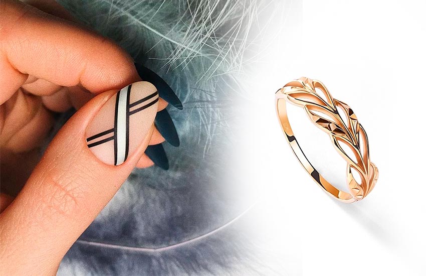 тренды маникюра осень 2020 украшение кольцо 585 золотой тренды маникюра осень 2020 украшение кольцо 585 золотой