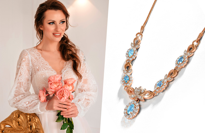 утро невесты фотосессия советы фотографа образ невесты ювелирные украшения колье 585 золотой