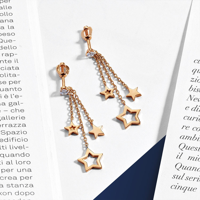 585 золотой, выгодная покупка, Новый год, подарки, серьги