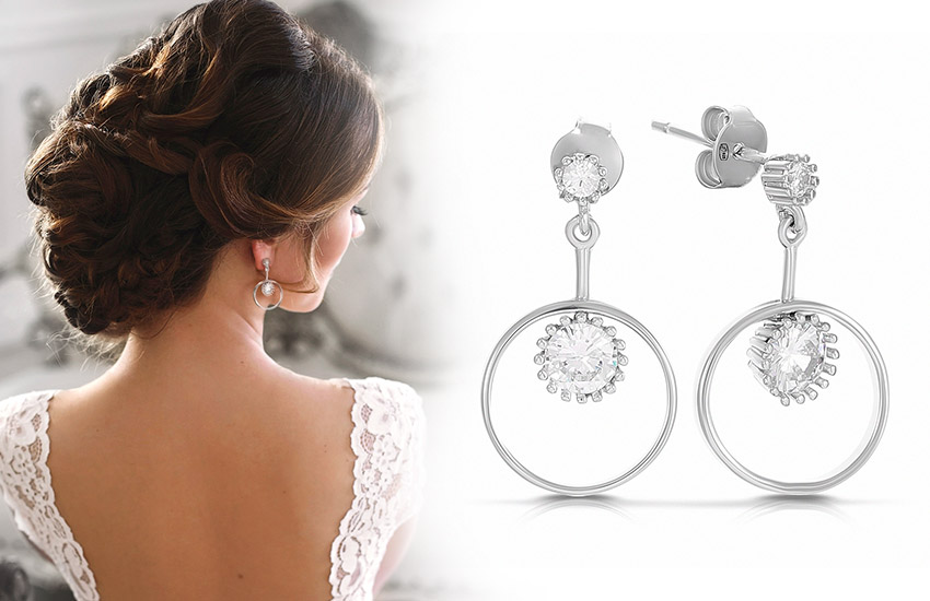 невеста свадьба серьги ювелирные украшения 585 золотой