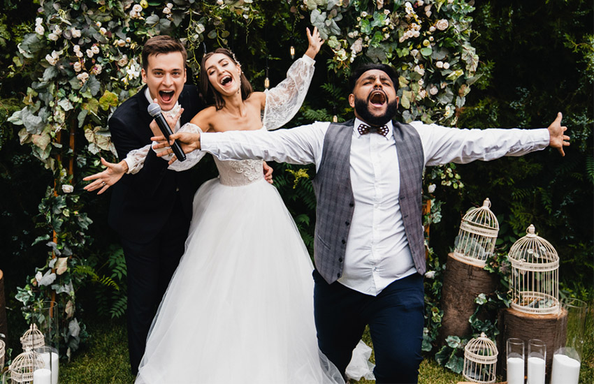 невеста жених свадьба ведущий банкет торжество