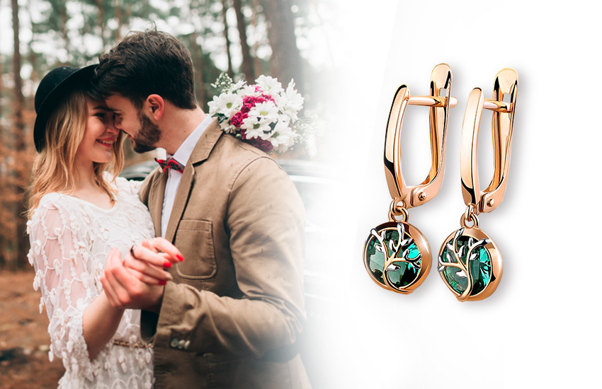 585 Золотой, свадьба, идеи для свадьбы, осознанная свадьба, серьги