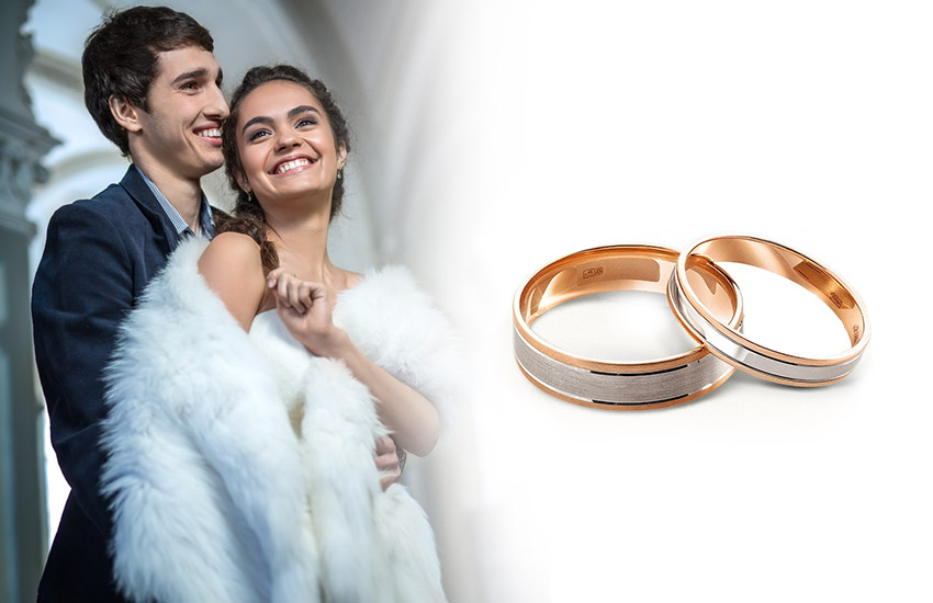 невеста жених свадьба обручальные кольца 585 золотой ювелирные украшения 