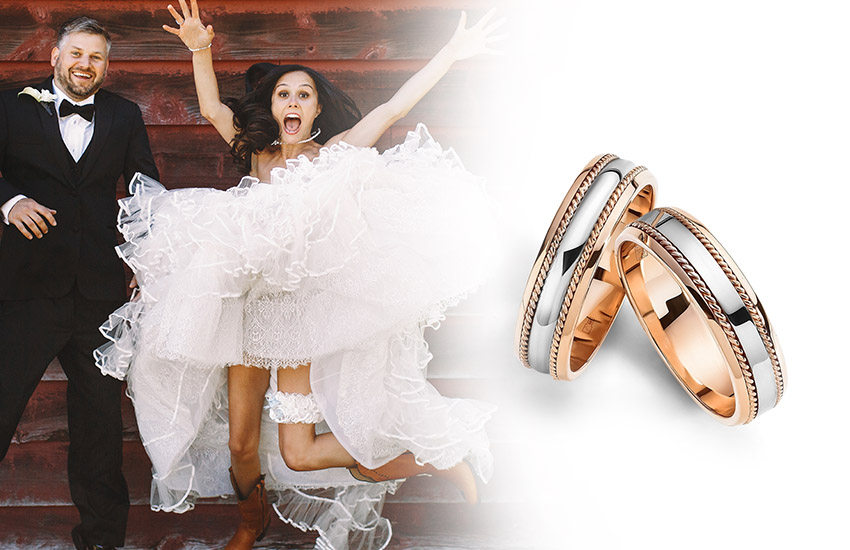 невеста жених свадьба обручальные кольца 585 золотой ювелирные украшения