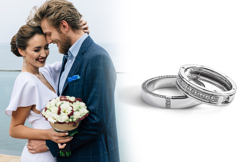 невеста жених свадьба обручальные кольца 585 золотой ювелирные украшения
