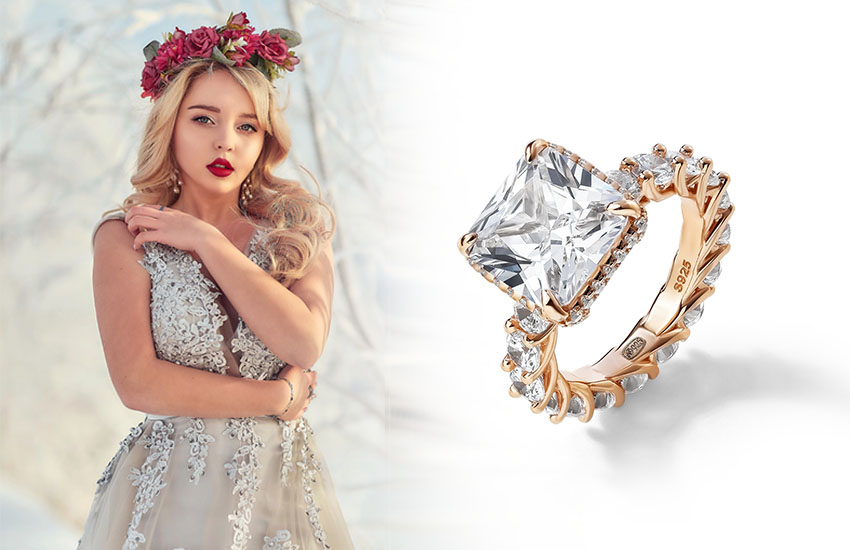 невеста зимняя свадьба ювелирные украшения 585 золотой 