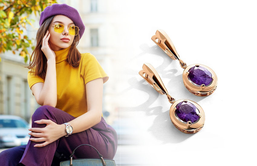 585*Золотой, советы, стиль, мода, яркие цвета, серьги, сочетание цветов