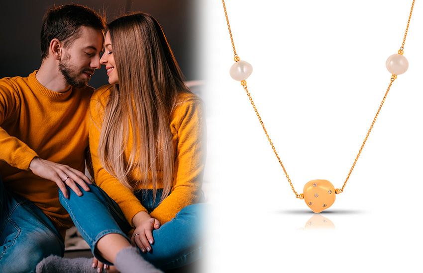 585 Золотой, драгоценные камни, афродизиак, мужчина и женщина, колье