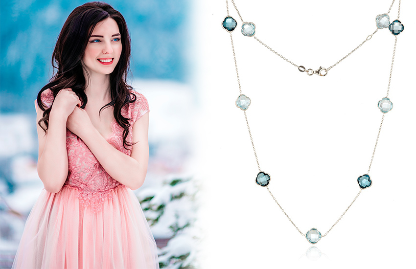 585 Золотой, зима, Новый год, тренды 2021, стиль, колье