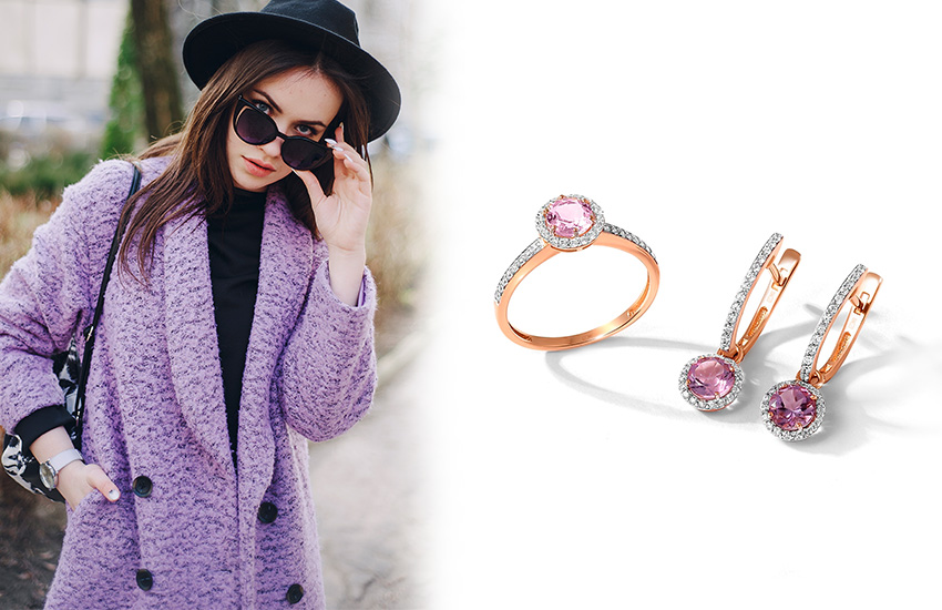 585 Золотой, цвета, зима, стиль, тренд, мода, кольцо, серьги