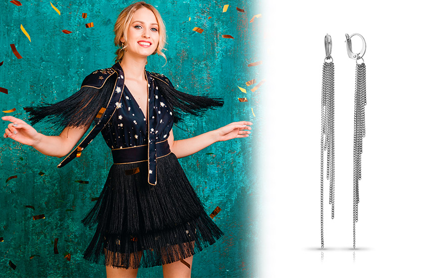 585 Золотой, тренды, ювелирные тренды зимы, ювелирные украшения, ювелирные изделия, серьги