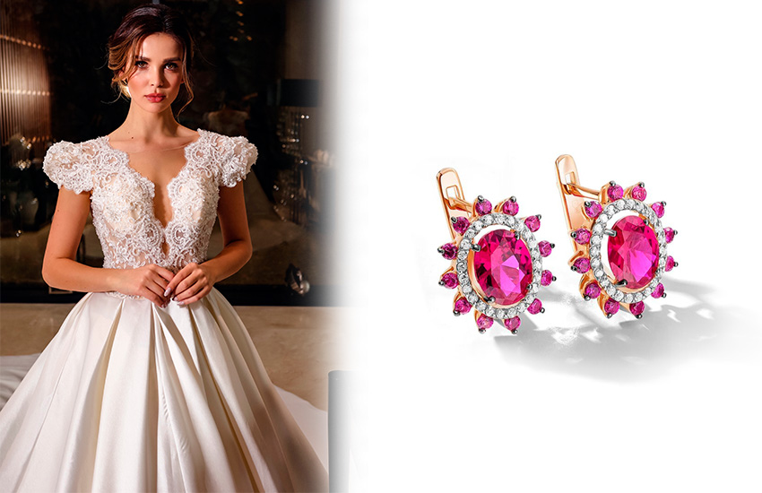 585 Золотой, свадебные тренды 2021, украшения для невесты, образ невесты, серьги