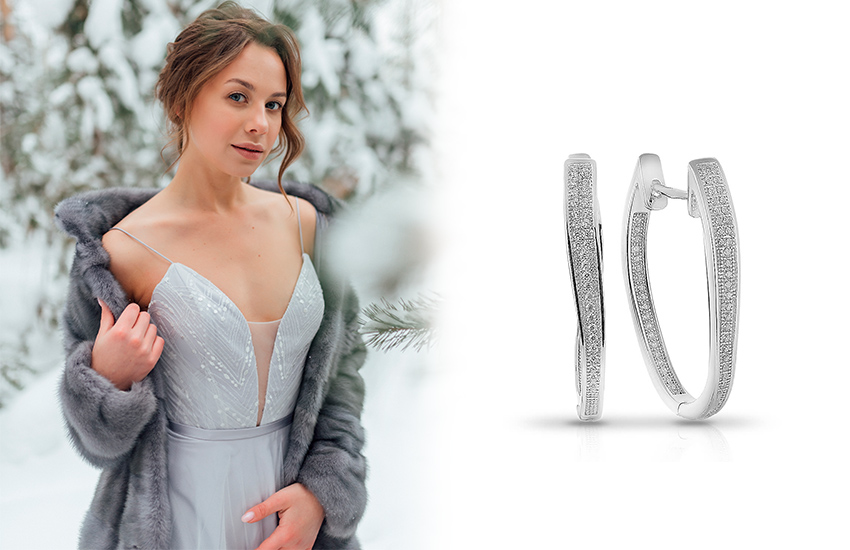 585 Золотой, зима, Новый год, тренды 2021, стиль, серьги