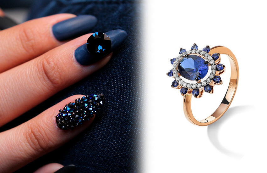 585 золотой, тренды, маникюр, стиль, мода, кольцо