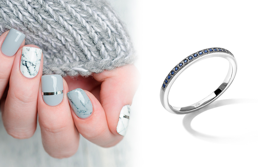 585 золотой, тренды, маникюр, стиль, мода, кольцо