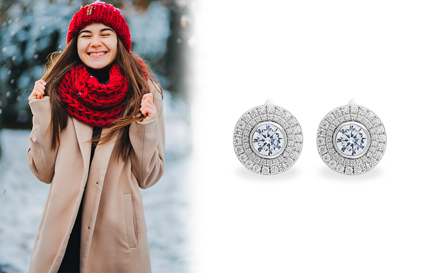 585 Золотой, зима, Новый год, тренды 2021, стиль, серьги