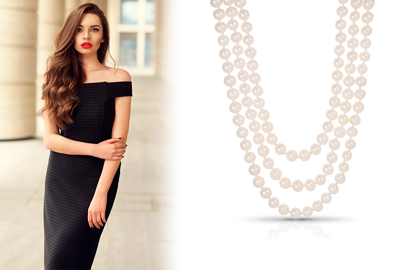 Колье из жемчуга, винтаж, тренды, ювелирные тренды, 585 Золотой