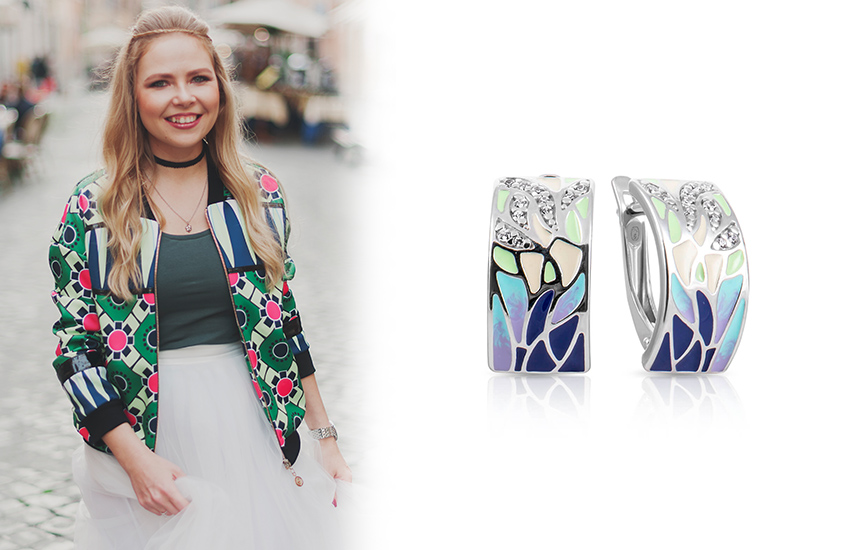 Пэчворк, тренды, советы стилиста, 585 золотой, серьги