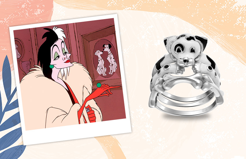 Круэлла де Виль, мультфильмы, история, детские украшения, 585 золотой, кольцо