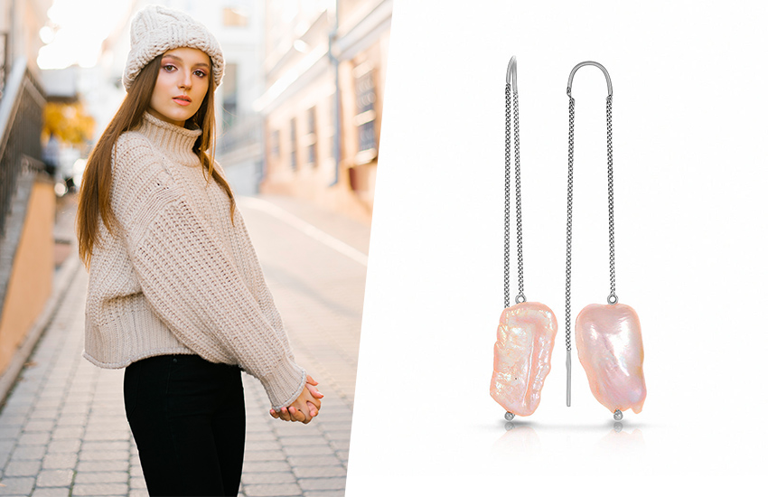 585*Золотой, зима, идеи, шопинг, стиль, мода, серьги