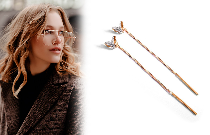 Укладка, тренды, стиль, советы стилиста, 585 Золотой, серьги