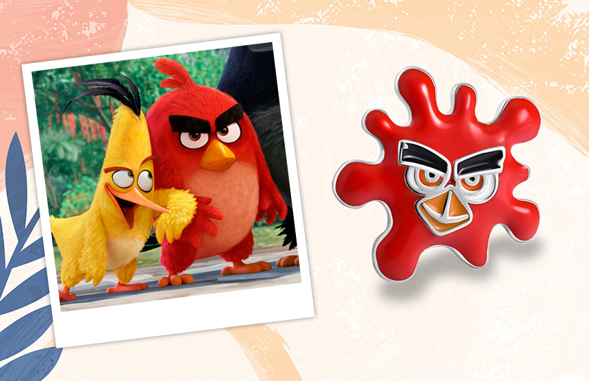 Angry Birds, мультфильмы, история, детские украшения, 585 золотой, значок