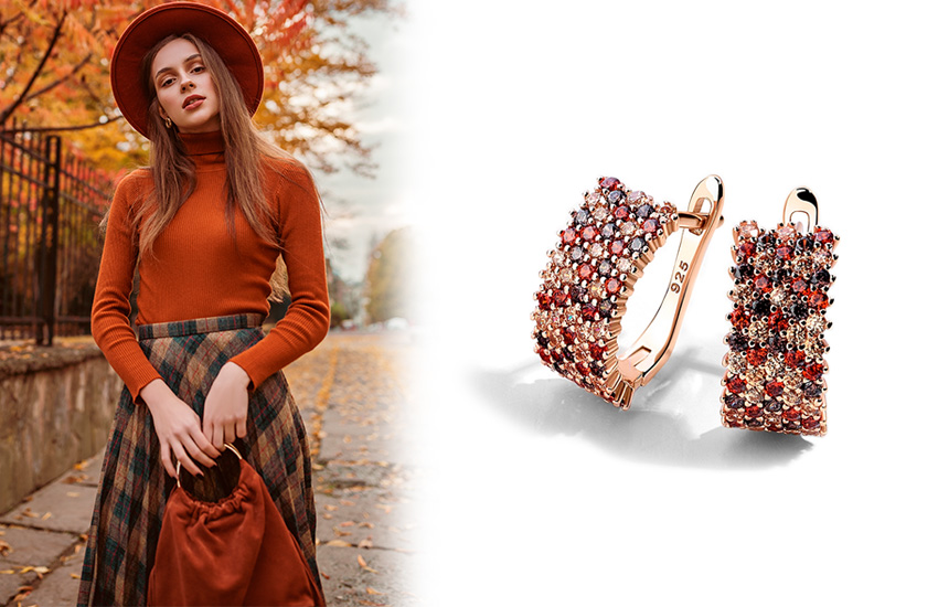 Spice Route, Pantone-2021, институт цвета, Pantone, 585 золотой, серьги