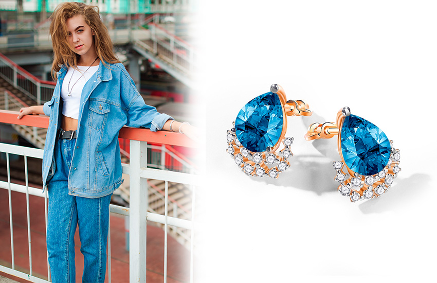 Total деним, стиль 00-х, советы стилиста, тренды, мода, серьги
